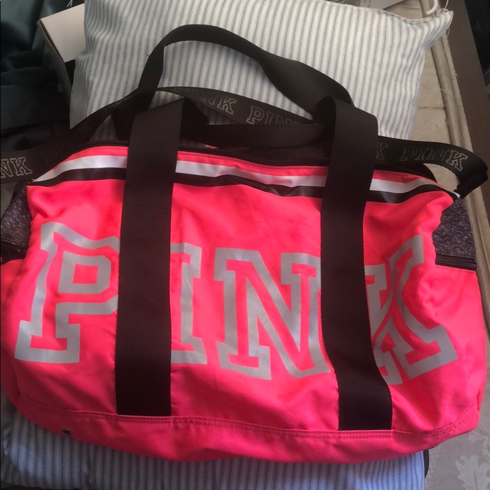 Pink gym bag